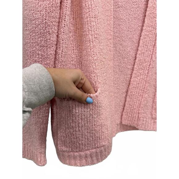 Vintage Townhouse Pink Open Cardigan Sweater, Women's Medium, Like New - Picture 3 of 5